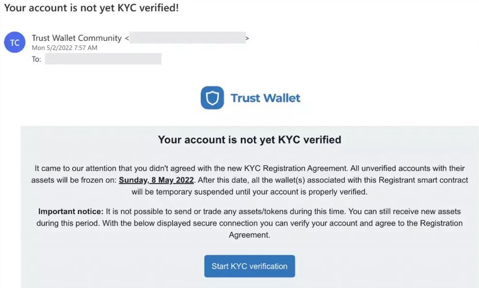 trust crypto wallet scam