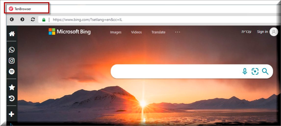 Ten Browser Virus