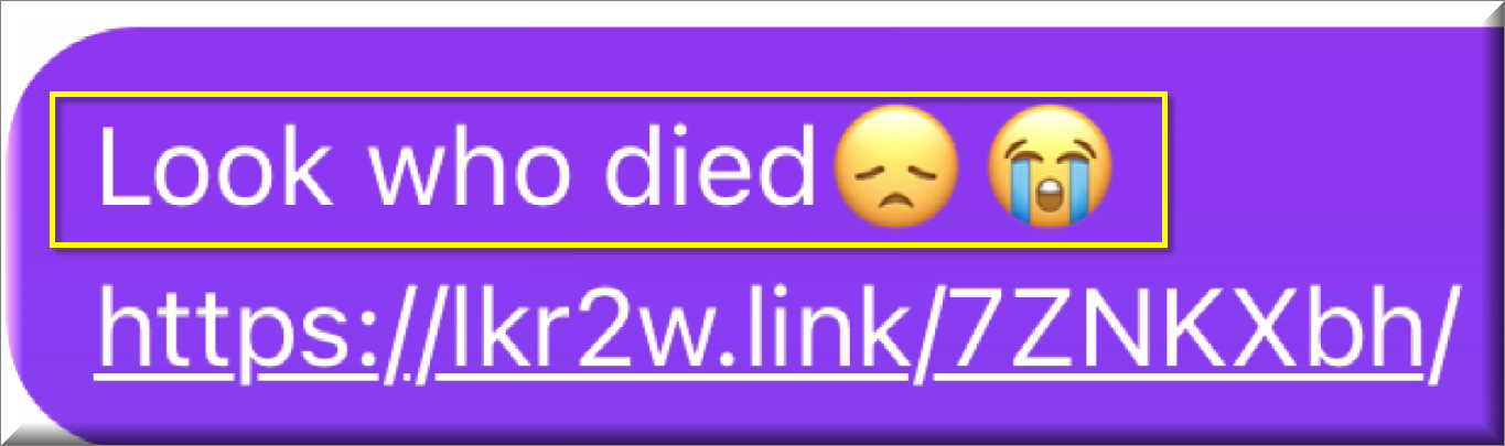Look who died Messenger Virus