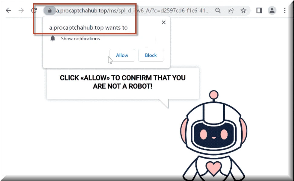 Pro captcha hub top pop-up redirects