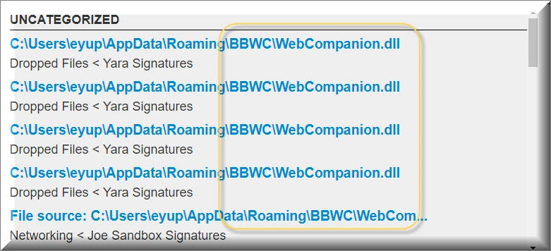 BBWC Malware