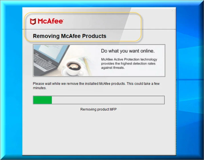 How to uninstall McAfee Webadvisor?