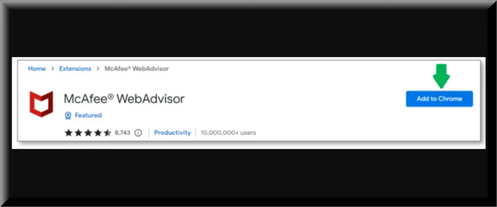 McAfee WebAdvisor on Chrome