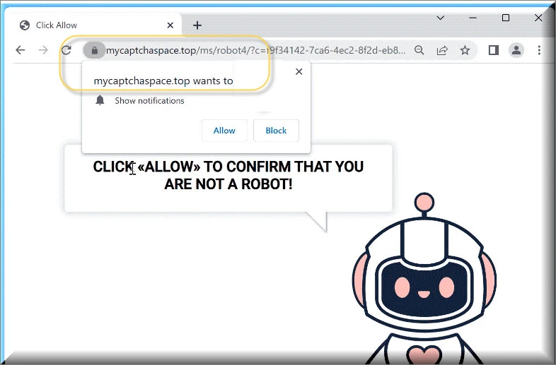 Appearance of the My Captcha Space top page