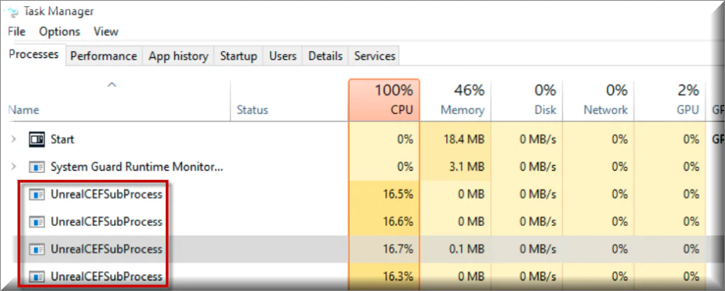 Unreal Cef SubProcess