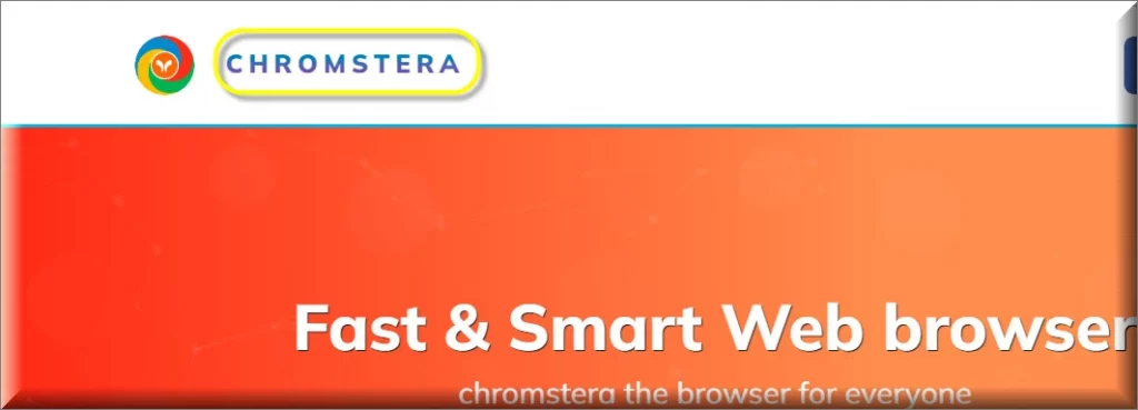 Website promoting Chromstera browser