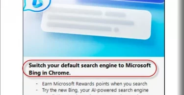 Microsoft pushes Windows ads: requesting users to set Bing as default search engine