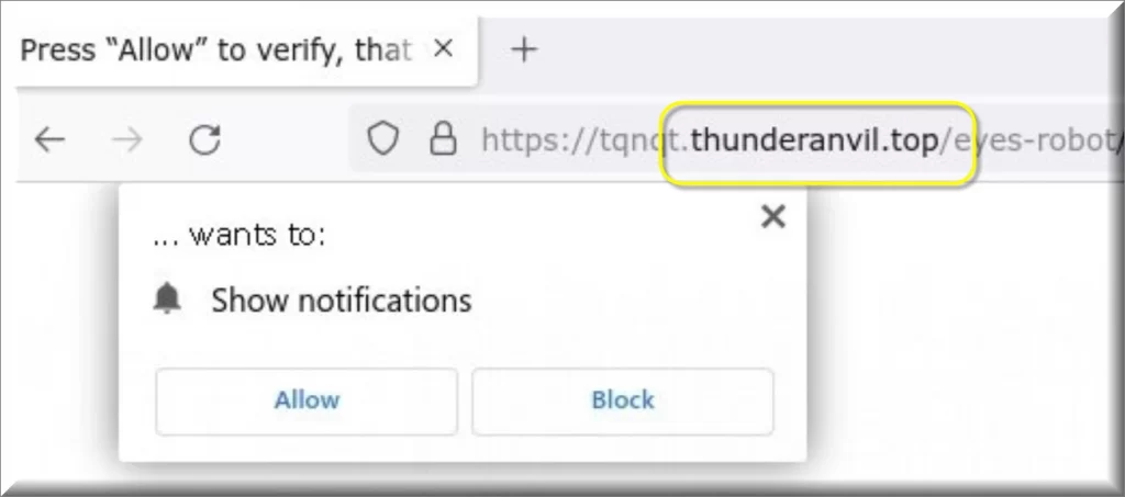 The Thunderanvil virus browser hijacker permissions