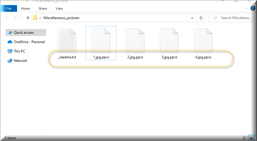 Archivos encriptados por el ransomware Ppvs virus (extensión .ppvs)