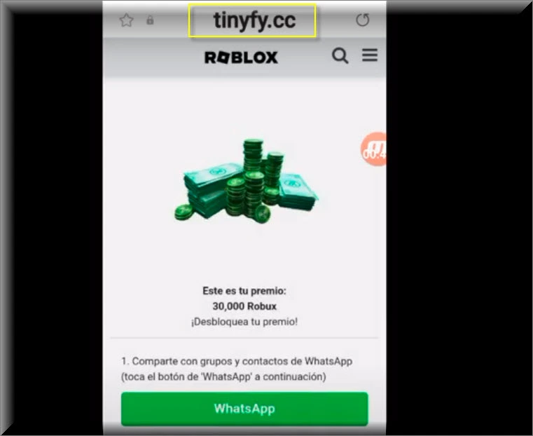 Website used to promote Tinyfy browser hijacker