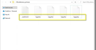 Files encrypted by Ttza virus ransomware (.ttza extension)
