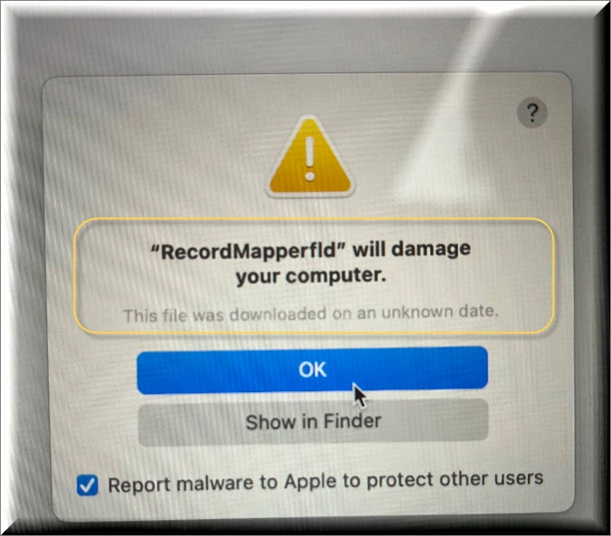 Il malware RecordMapperfld su Mac