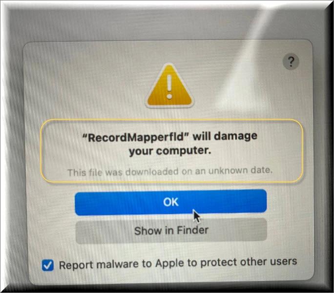 The RecordMapperfld malware on Mac