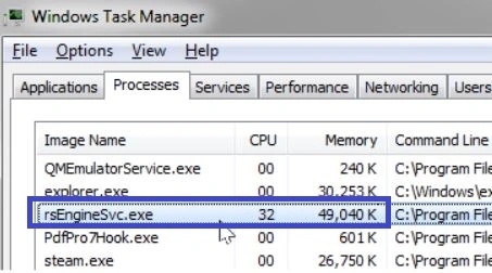 Reason Security Engine high CPU usage