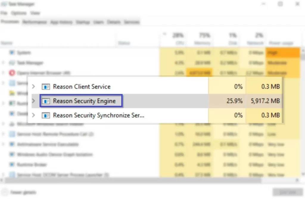 Reason Security Engine Service
