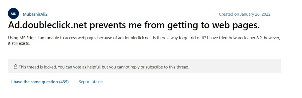 Doubleclick.net virus