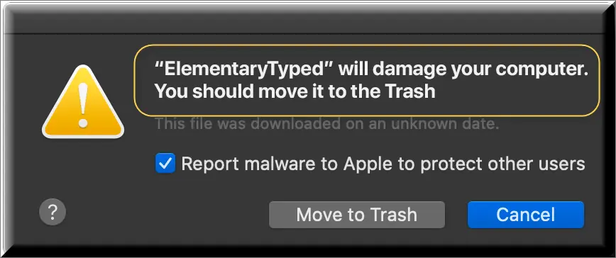 The ElementaryTypefld malware on Mac