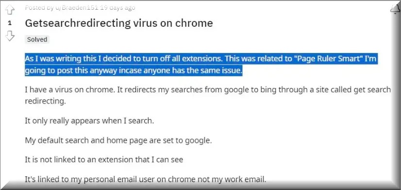 Getsearchredirecting virus