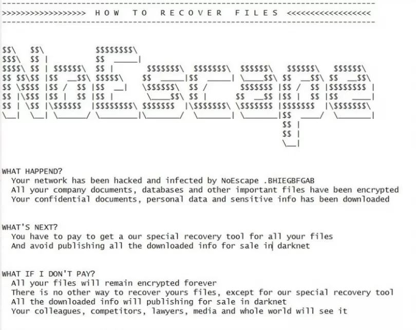 NoEscape Ransomware