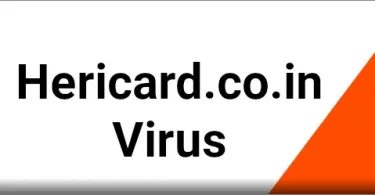 The Hericard.co.in browser hijacker deceptive promoter