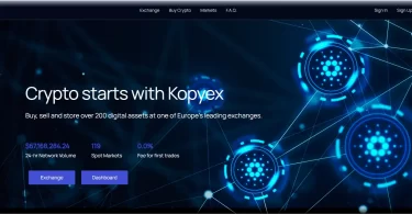 Screenshot of the Kopyex.com platform