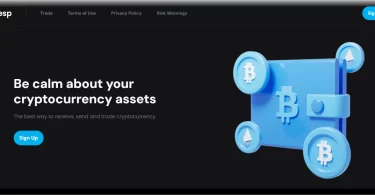 Screenshot exposing the fraudulent Nowesp cryptocurrency platform