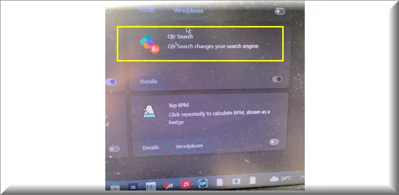 Qtr Search changes your search engine