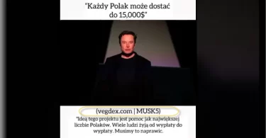 Screenshot of a TikTok video promoting the VegDEX scam with false Bitcoin promises.