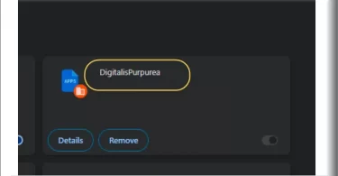 "DigitalisPurpurea" cannot be removed by using the remove button
