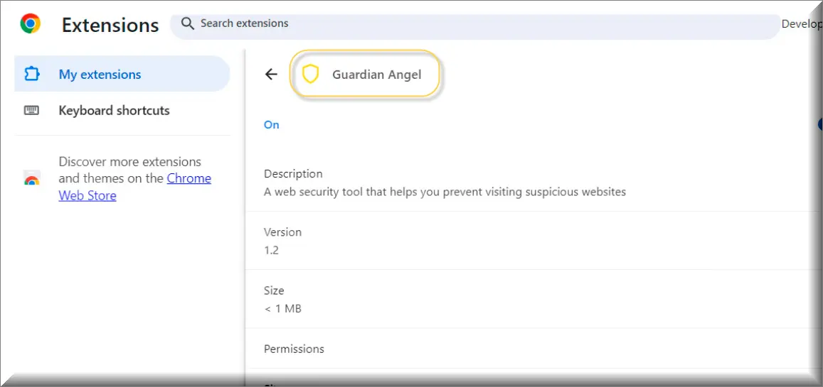 Removal instructions for the Guardian Angel application