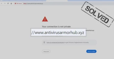 Antivirusarmorhub.xyz site warning