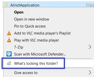 alrisit application folder