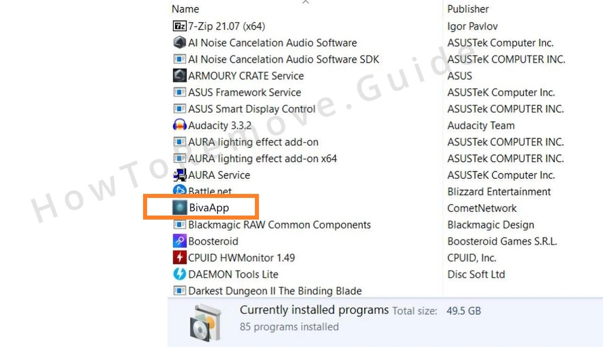 How to Remove BivaApp From Your PC