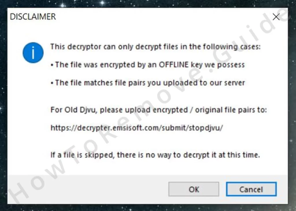 emisoft djvu decryptor disclaimer