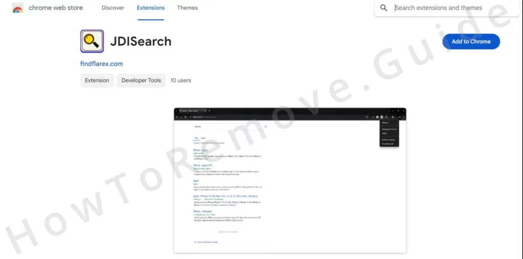 jdisearch Erweiterung chrome