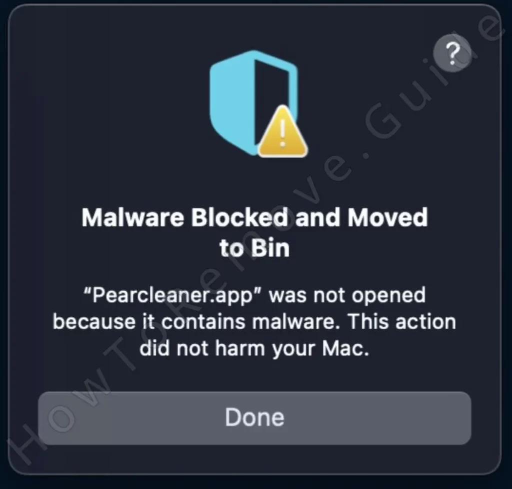 malware blocked and moved to bin