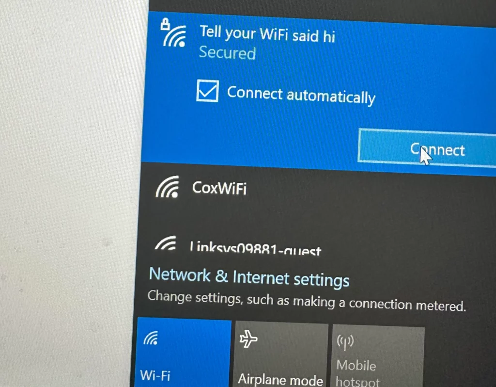 wifi name