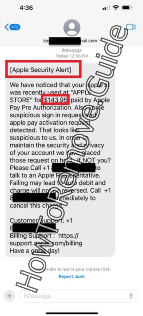 Apple Security Alert Scam 466x1024