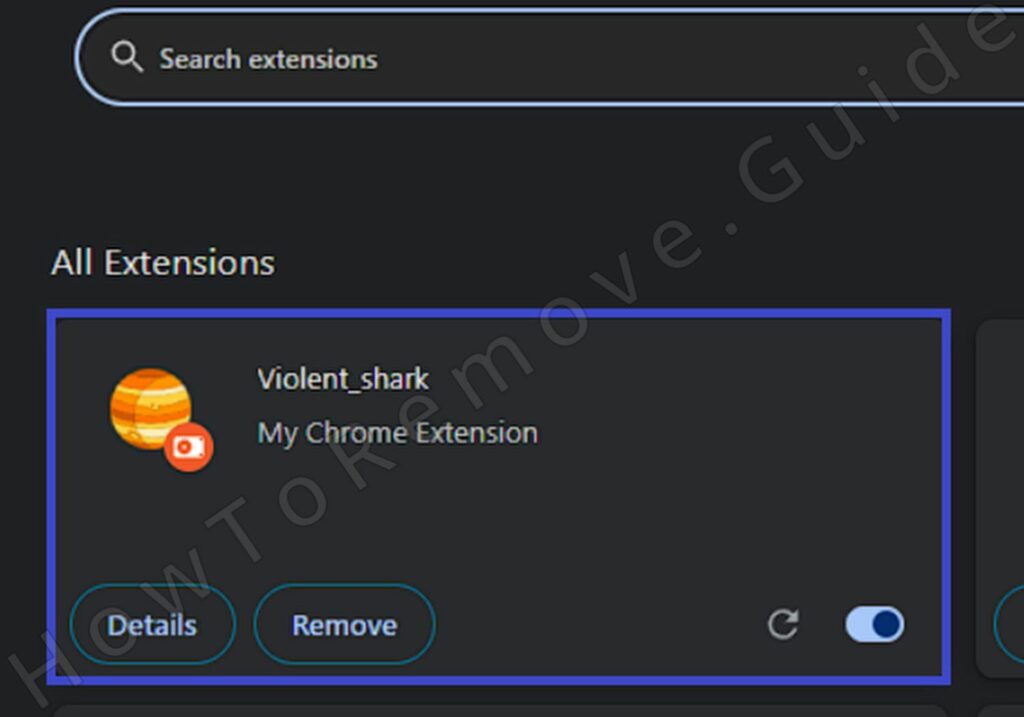 remove violent shark