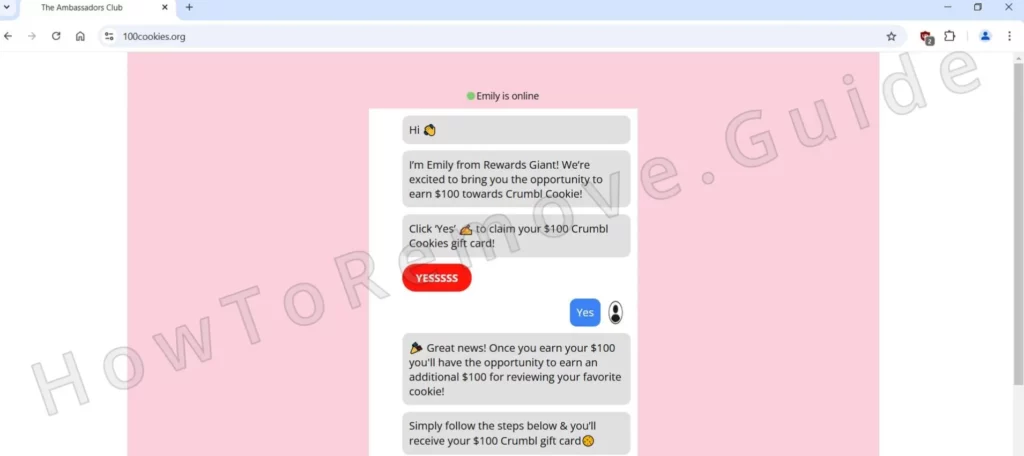 100cookies scam