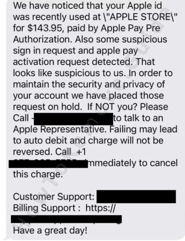 Apple Pay Pre-Authorization Scam