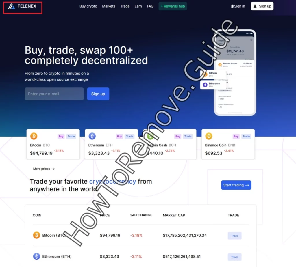 Felenex.com Bitcoin Scam
