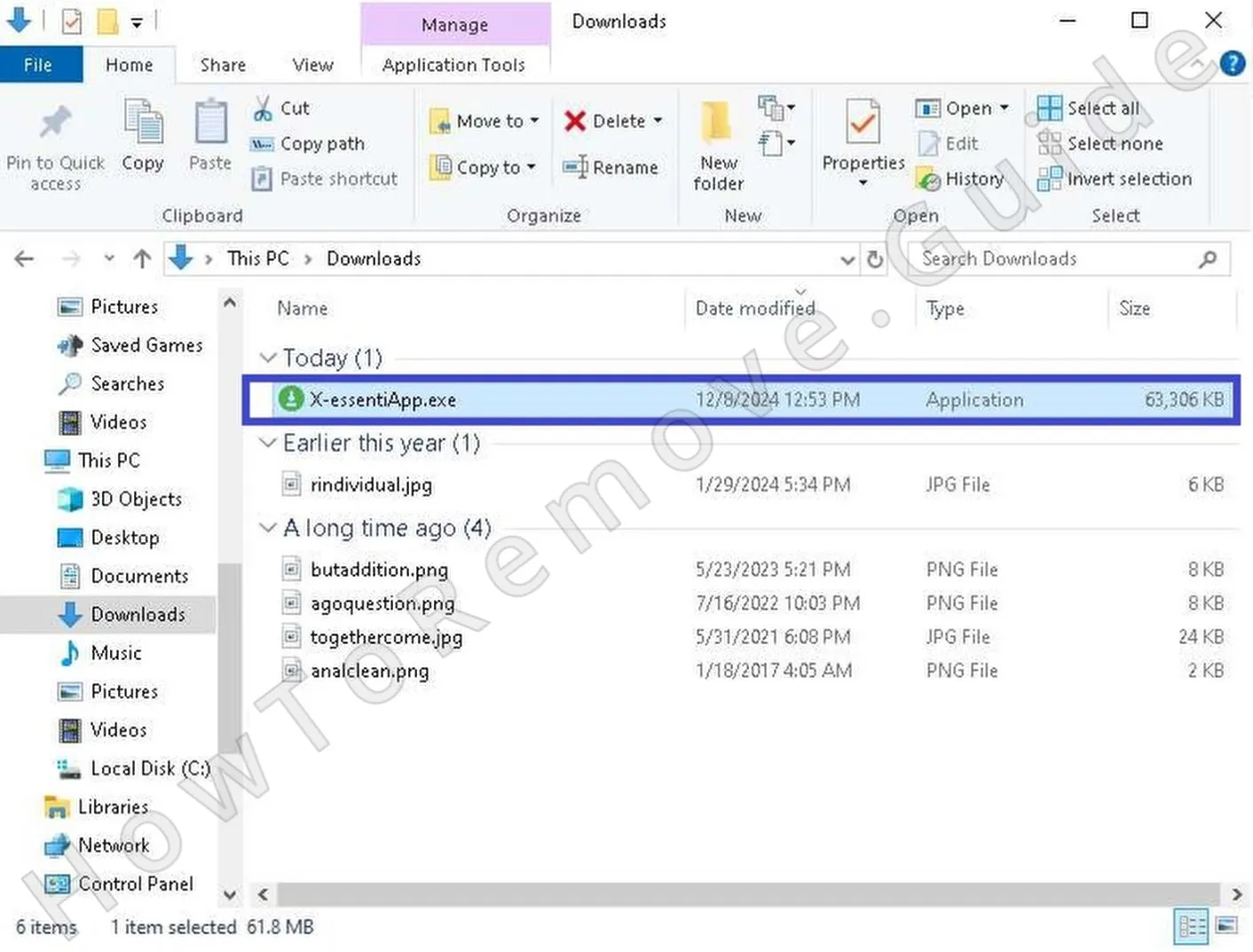 How to Remove X-essentiApp.exe