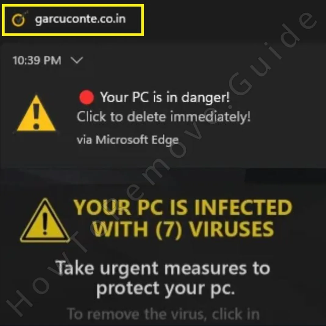 How to Remove Garcuconte.co.in