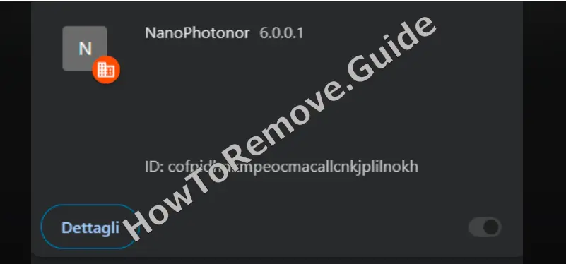 How to Remove NanoPhotonor