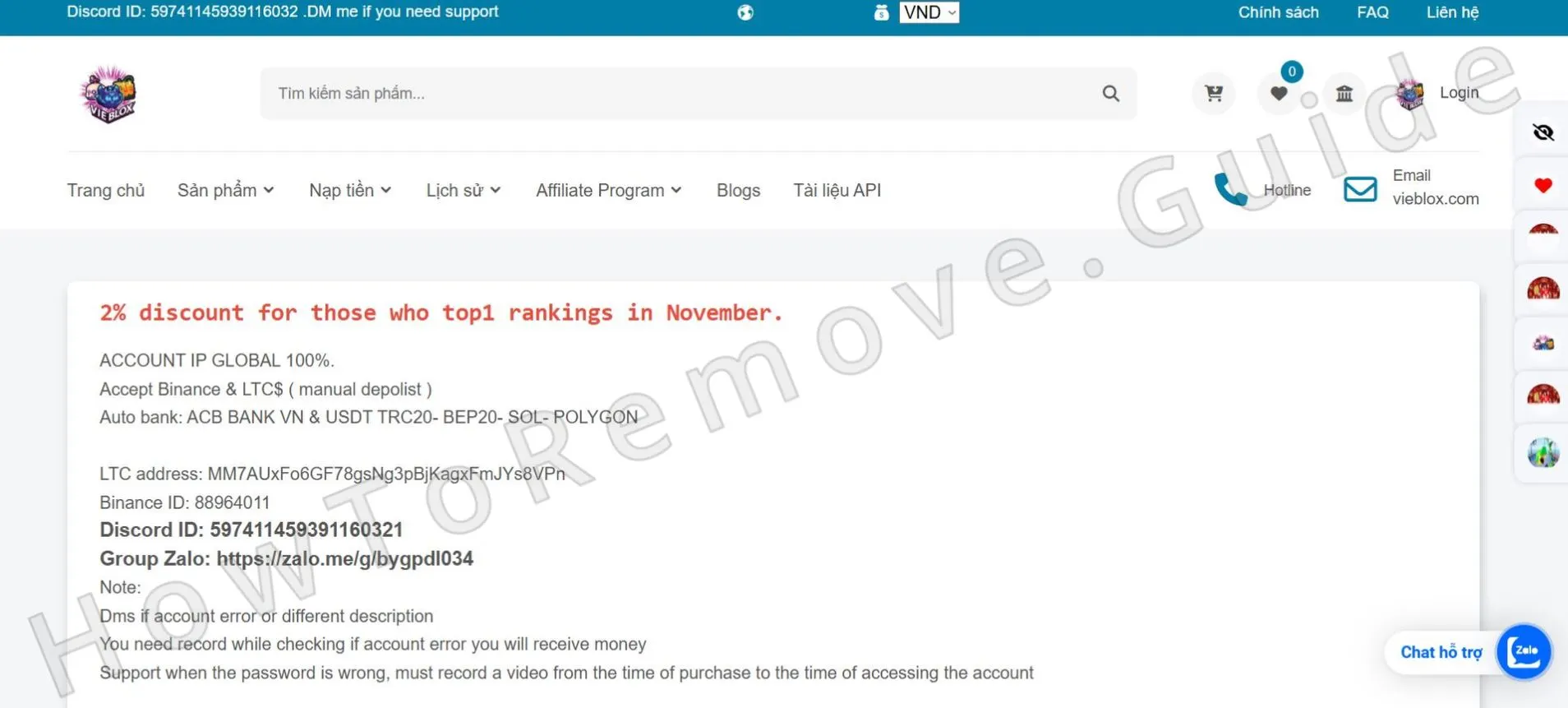 The Vieblox Scam – Report