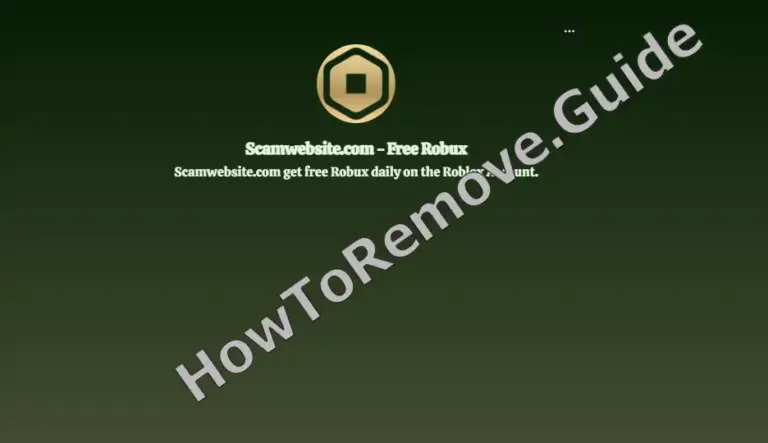 The Scamwebsite.com Robux Scam