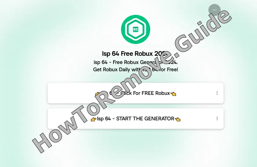 Isp 64 Robux