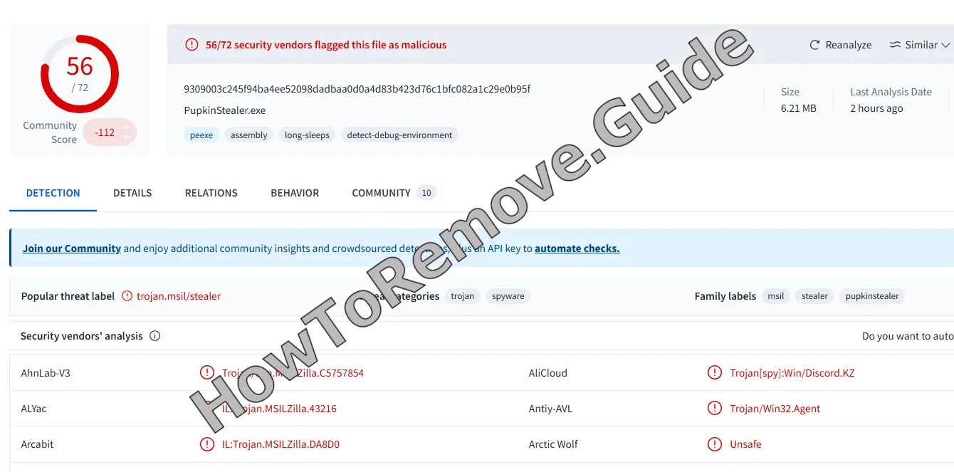 How to Remove PupkinStealer Malware